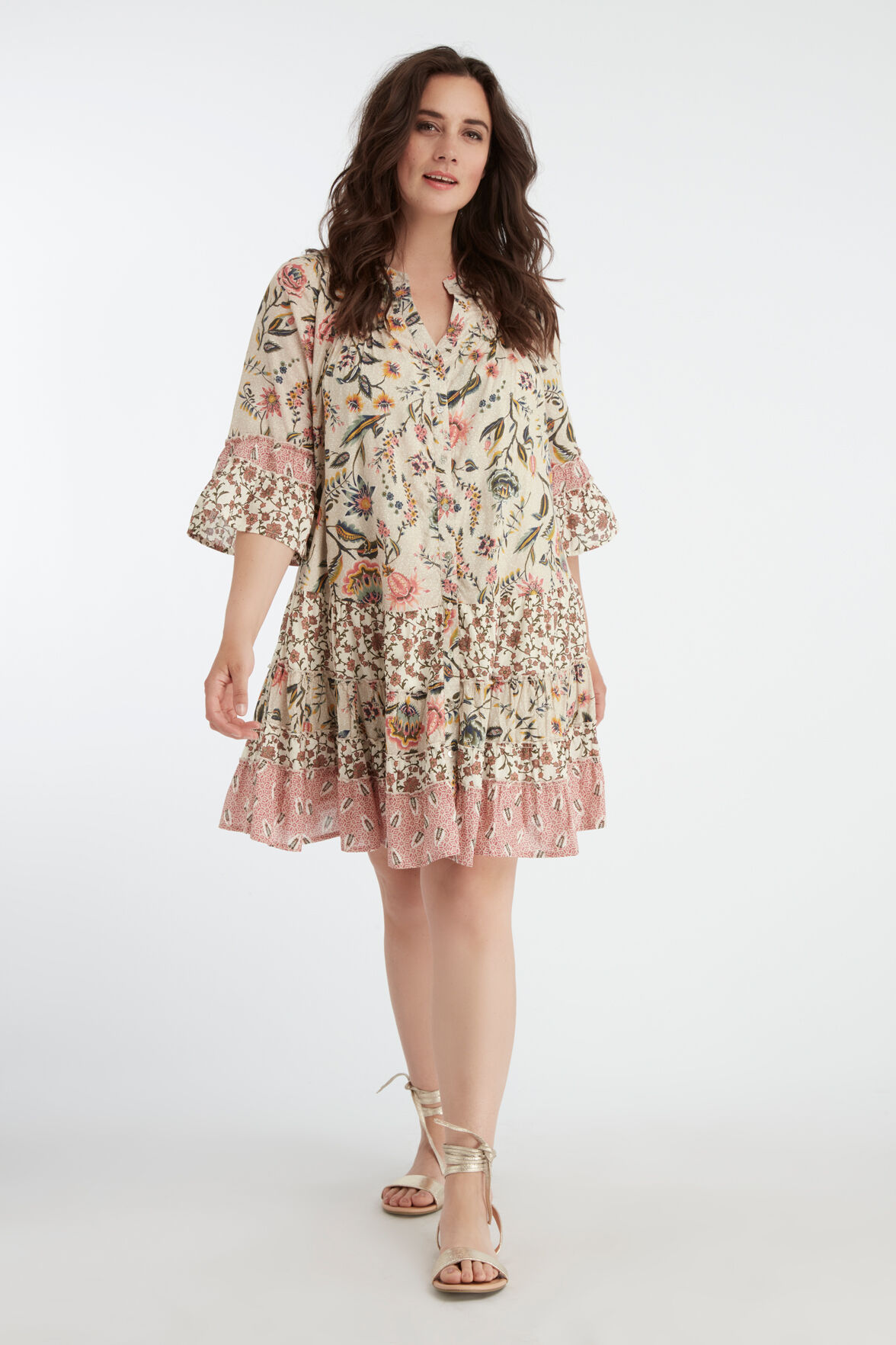 Kleid mit Patchwork image number 5