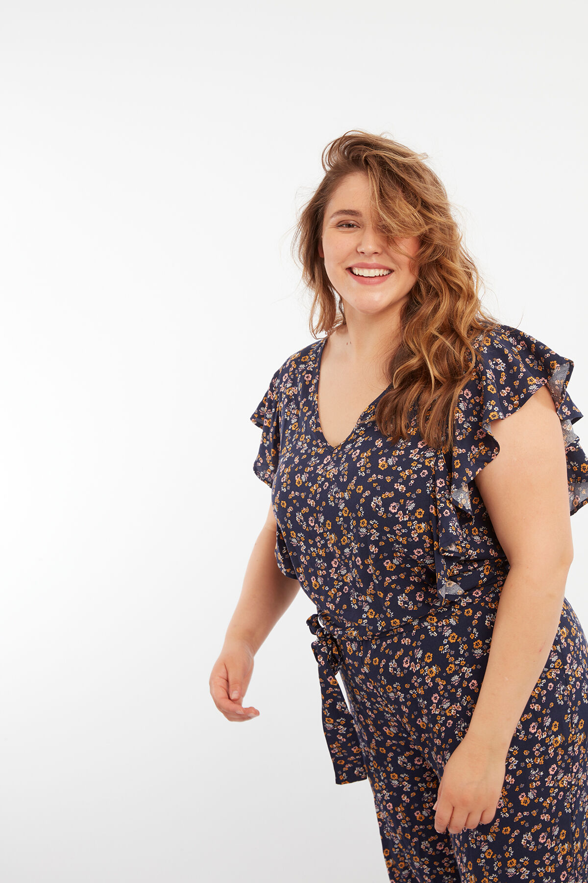 Jumpsuit mit floralem Print image number 5