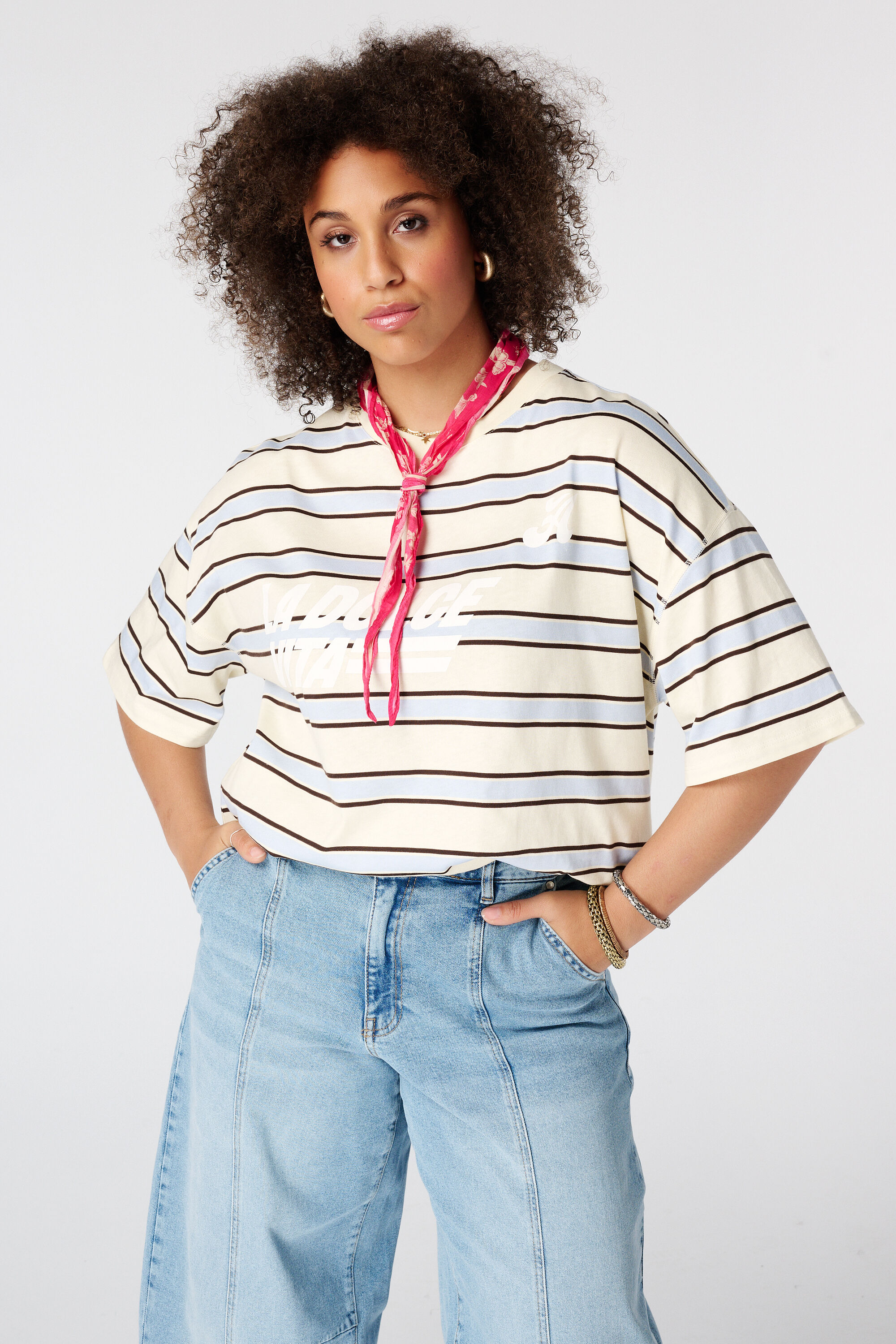 Oversized T Shirt mit Motiv