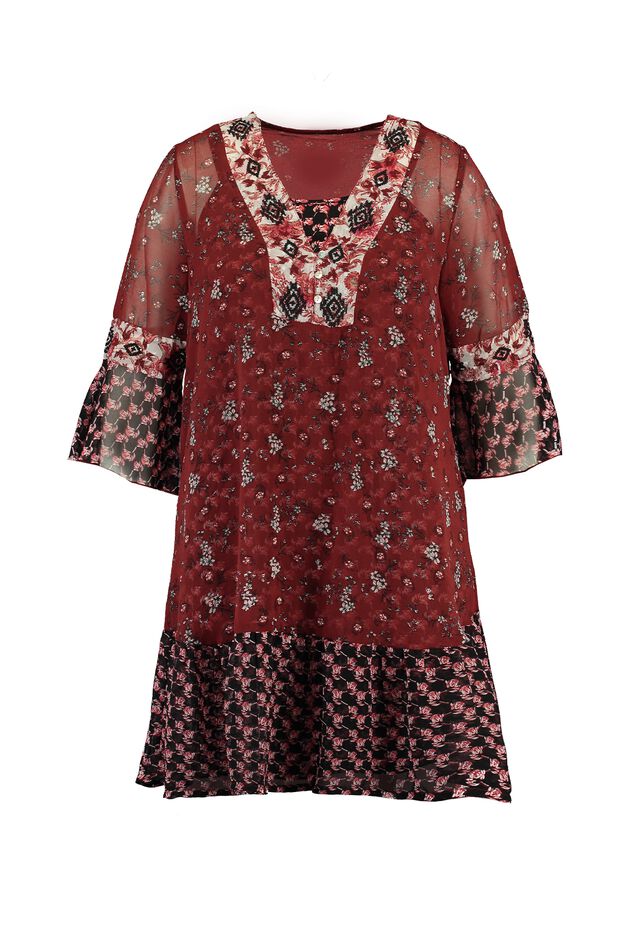 Tunika mit floralem Print image number 2