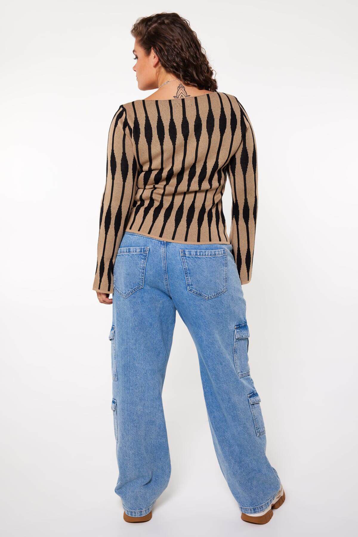 Feinstrick-Jacquard-Top image number 2