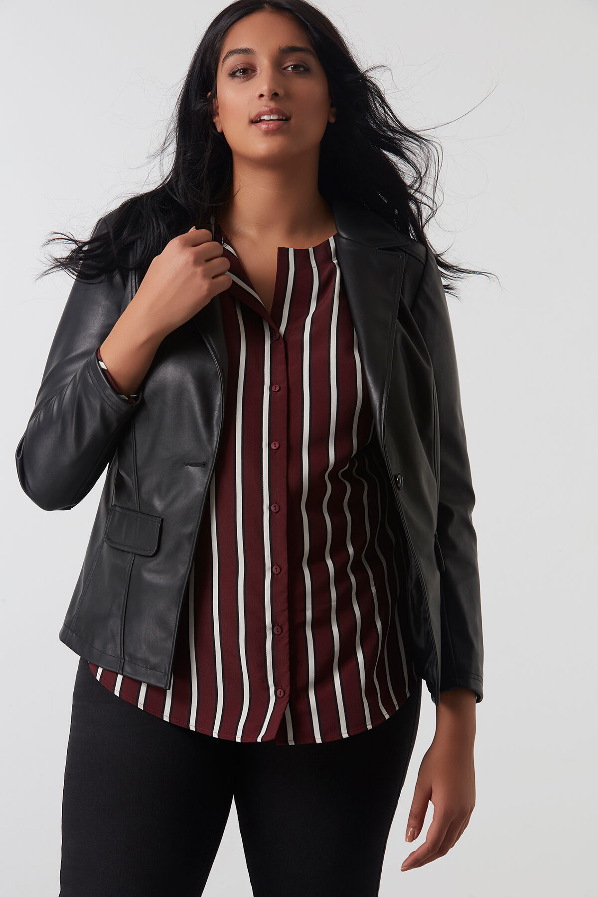 Kunstleder-Blazer image number 4