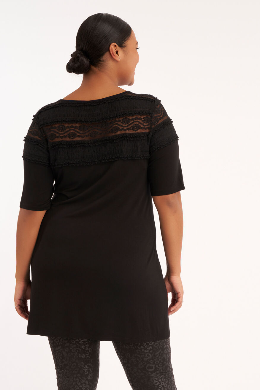 Top im A-Figur-Schnitt mit Spitze image number 3