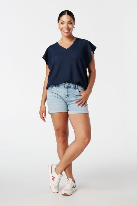 Jeans-Shorts mit Stretchstoff Jeans-Shorts mit Stretchstoff