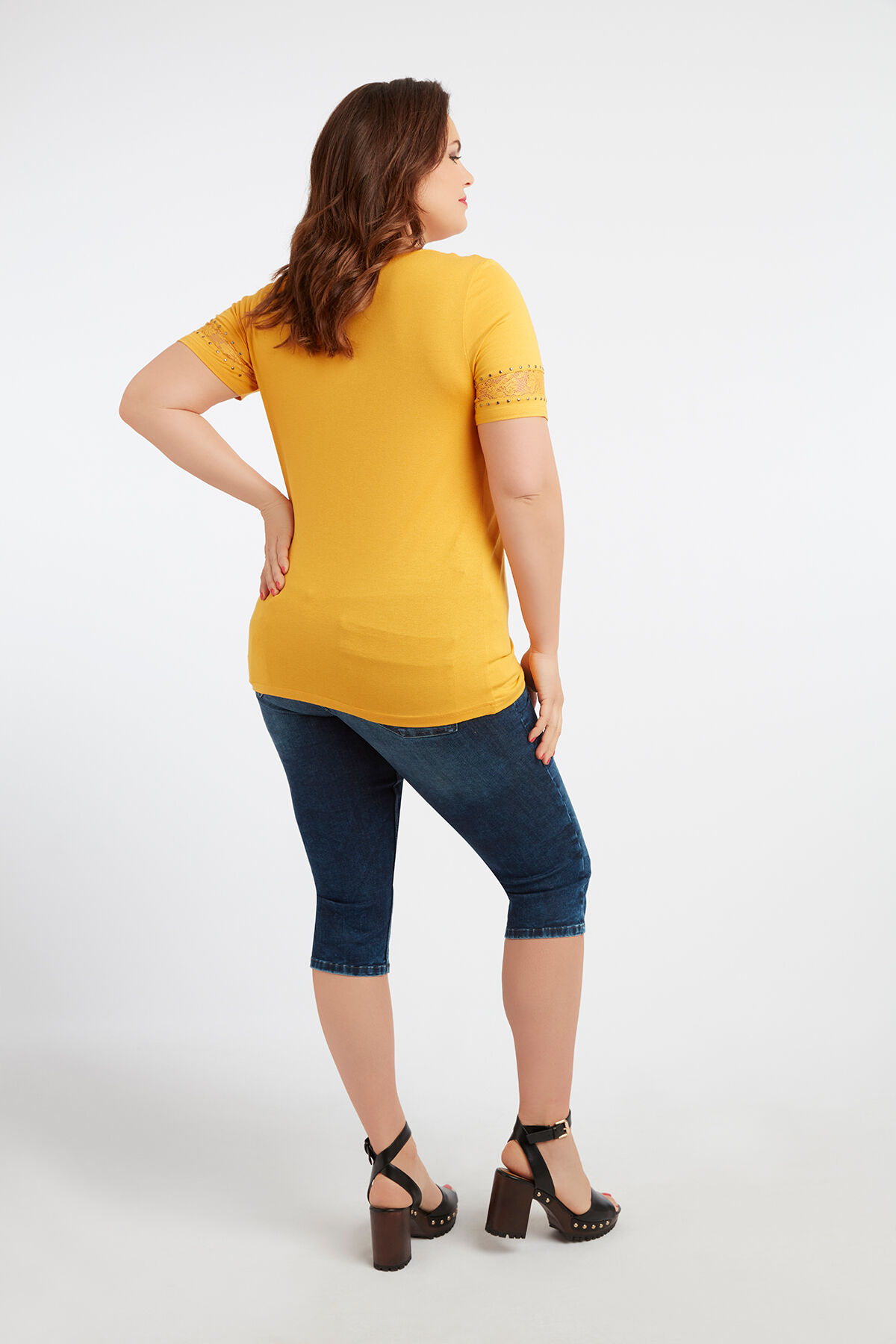 T-Shirt mit Spitze image number 4