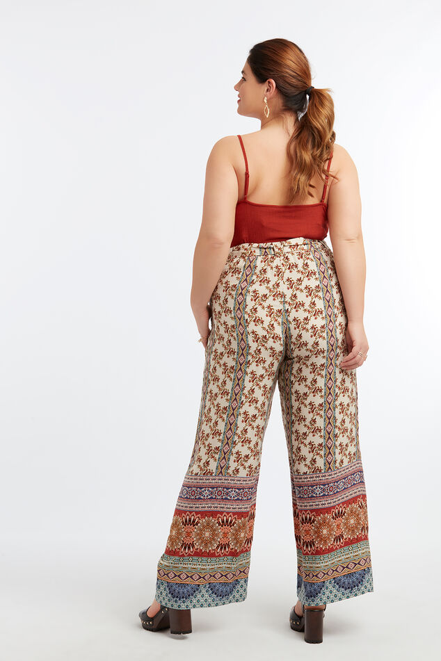 Weite Hose mit Print image number 3