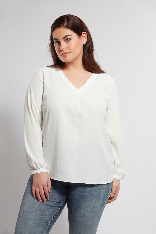 Einfarbige Bluse image number 0