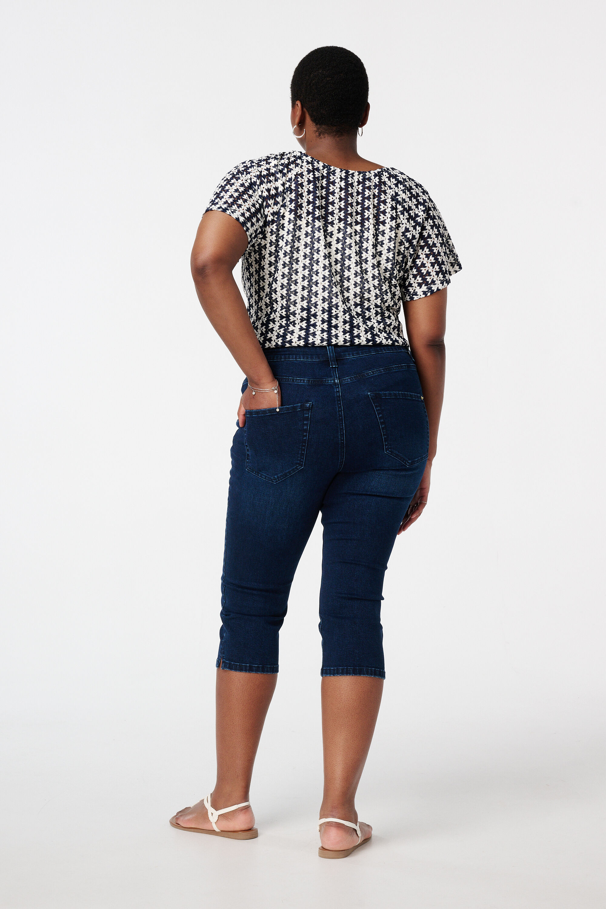 Capri-Jeans mit Stretch image number 3