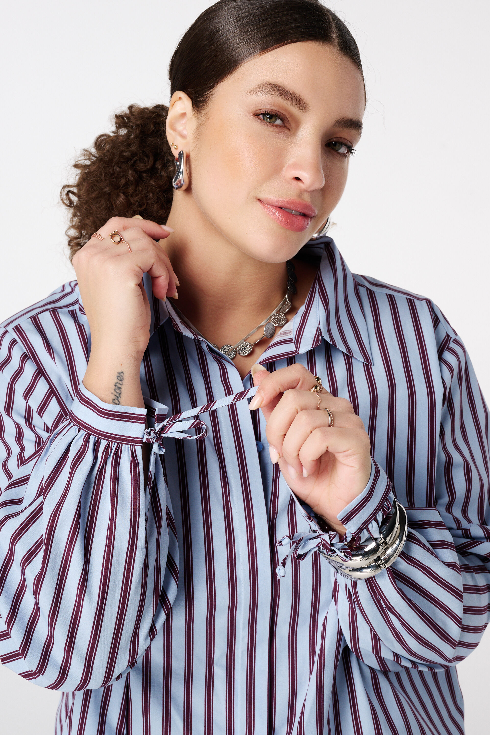 Gestreifte Bluse image number 4