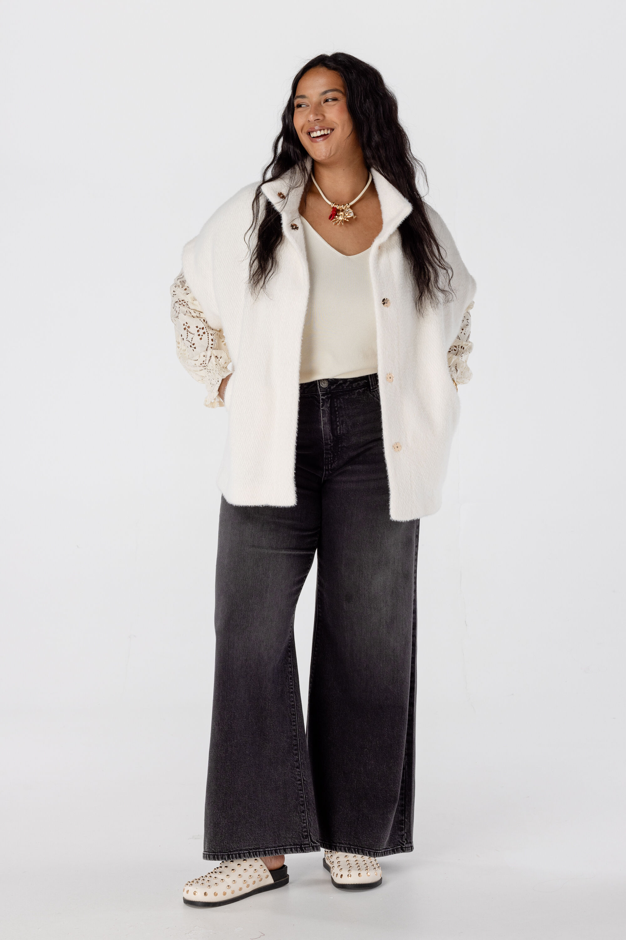 Top mit Spitzen&auml;rmeln image number 6