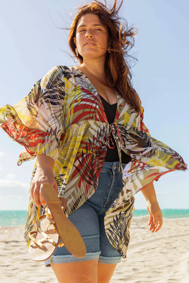 Kimono mit Print  image number 0