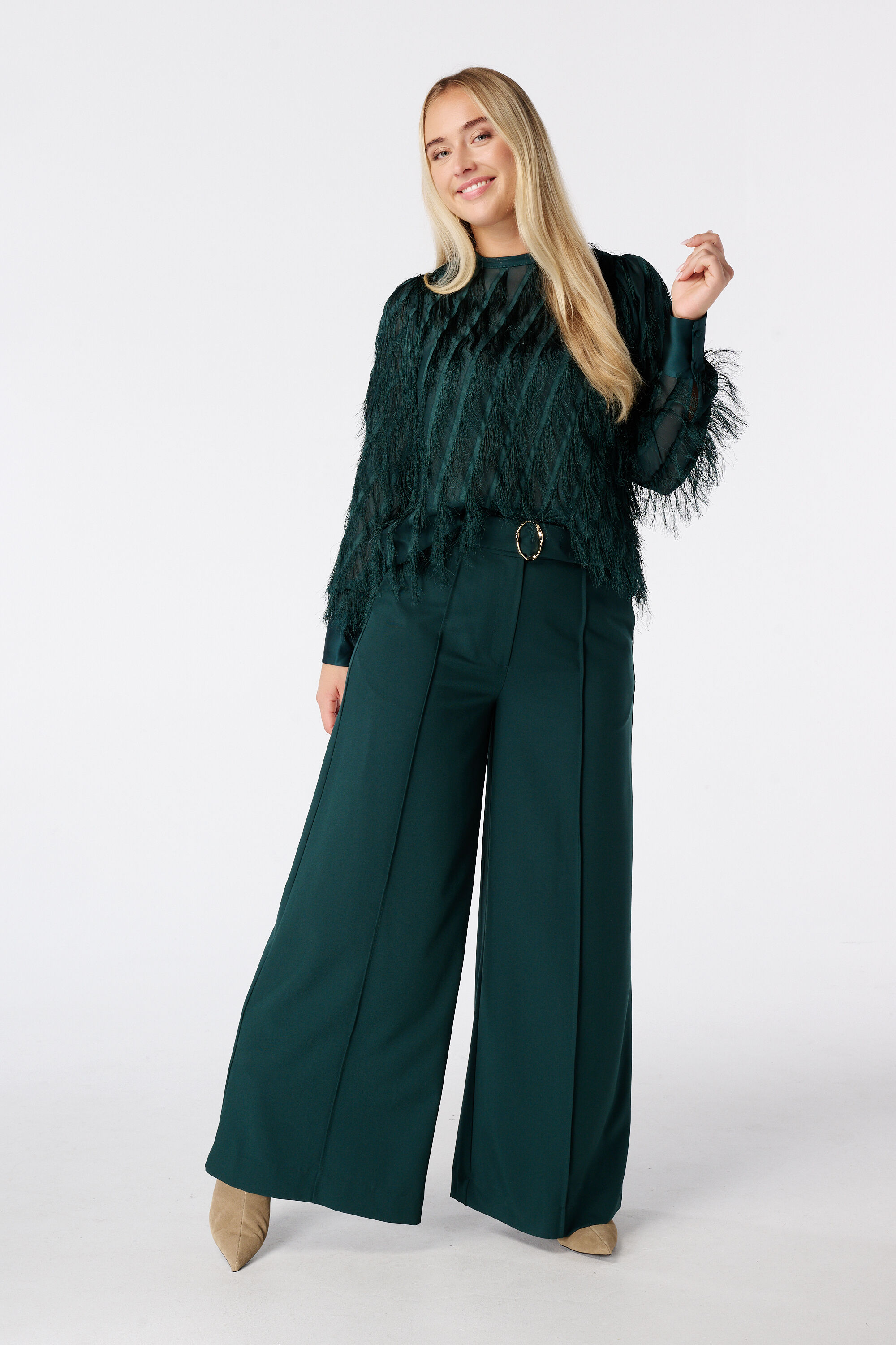 Bluse mit Rundhalsausschnitt image number 5