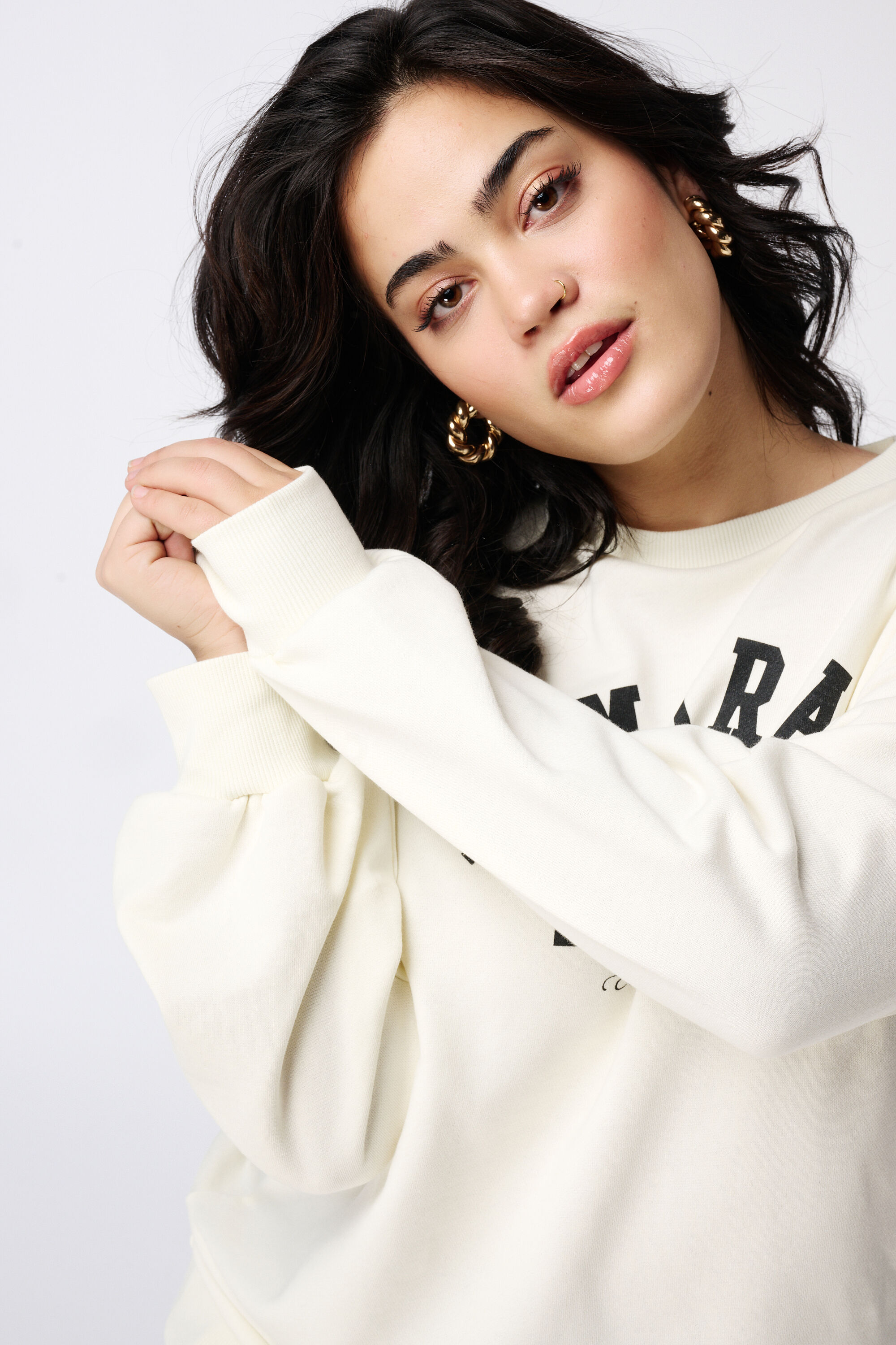 Pullover mit Text-Print image number 4