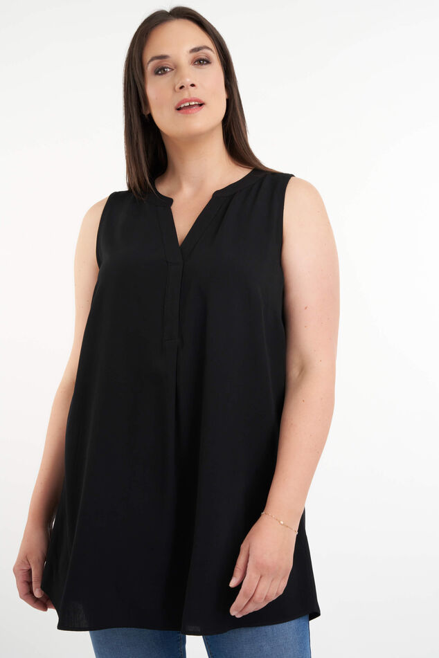 Ärmellose lange Bluse image number 6
