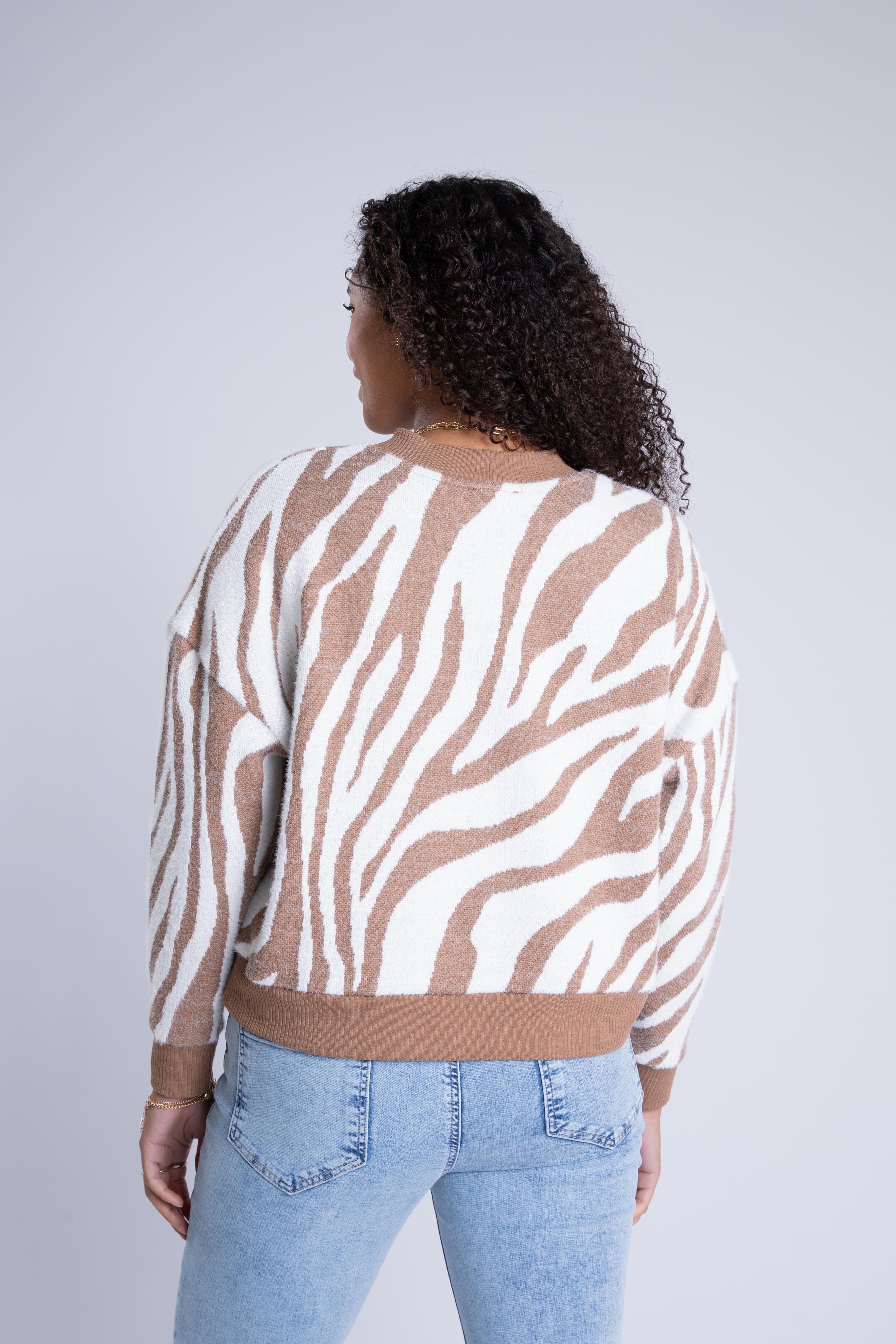 Pullover mit Zebra-Print  image number 4