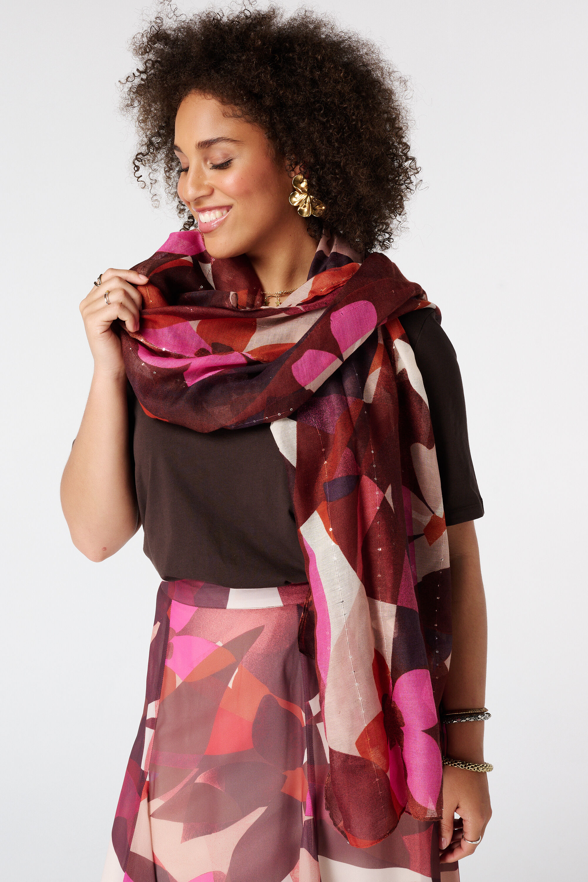 Schal mit Print