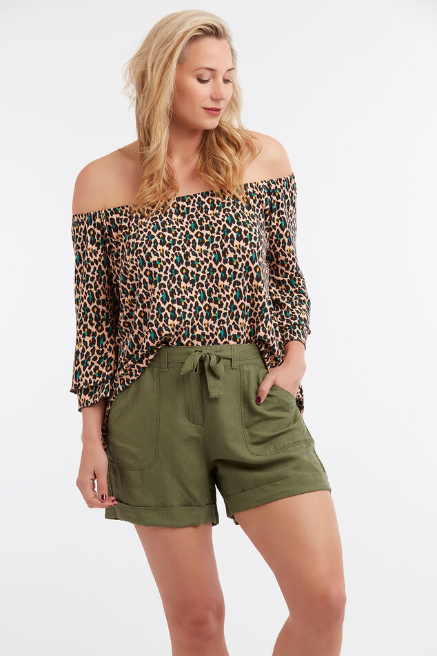 Leinenmischgewebe-Shorts image number 3