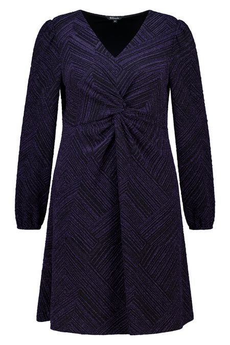 Lurexkleid mit Knopfdetail Lurexkleid mit Knopfdetail