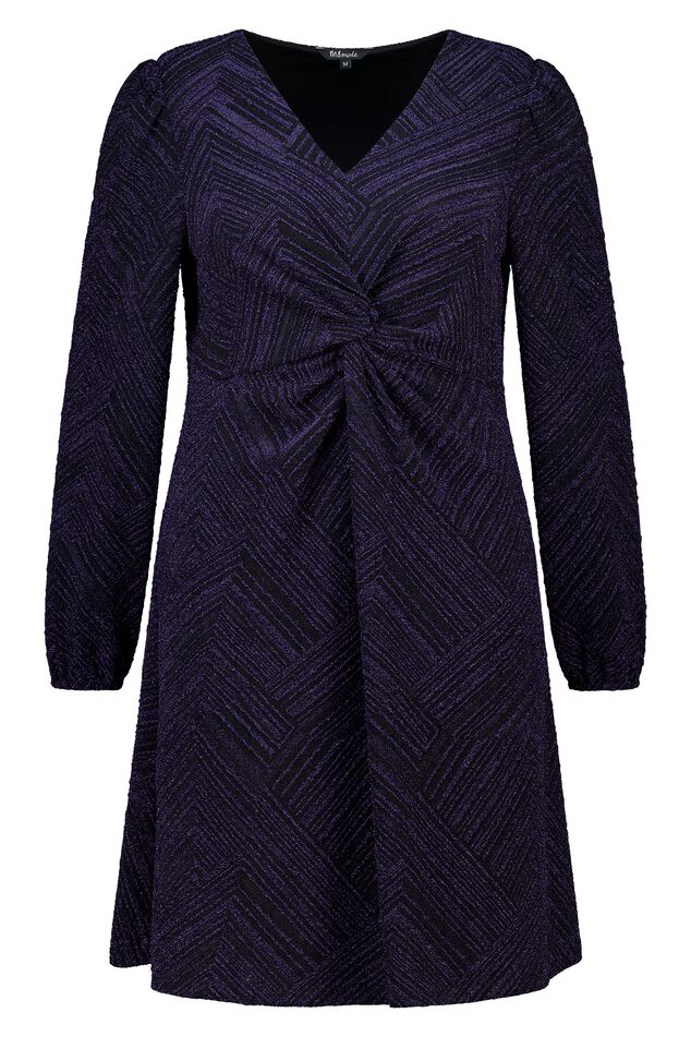 Lurexkleid mit Knopfdetail image number 0
