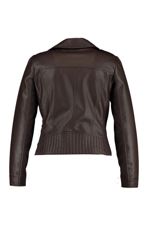 Biker-Jacke aus Kunstleder image number 2