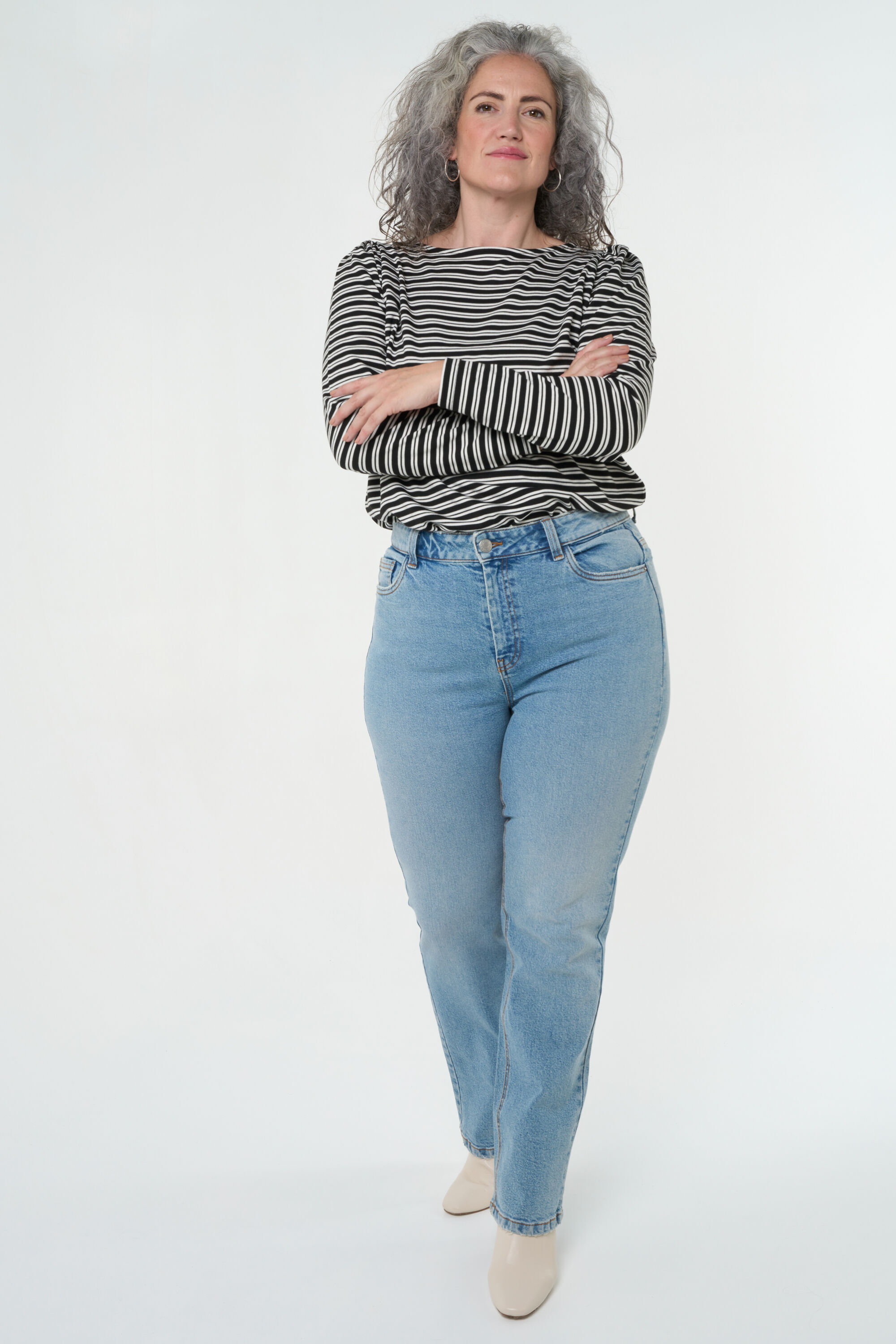 Weite Straight-Leg Jeans  image number 6