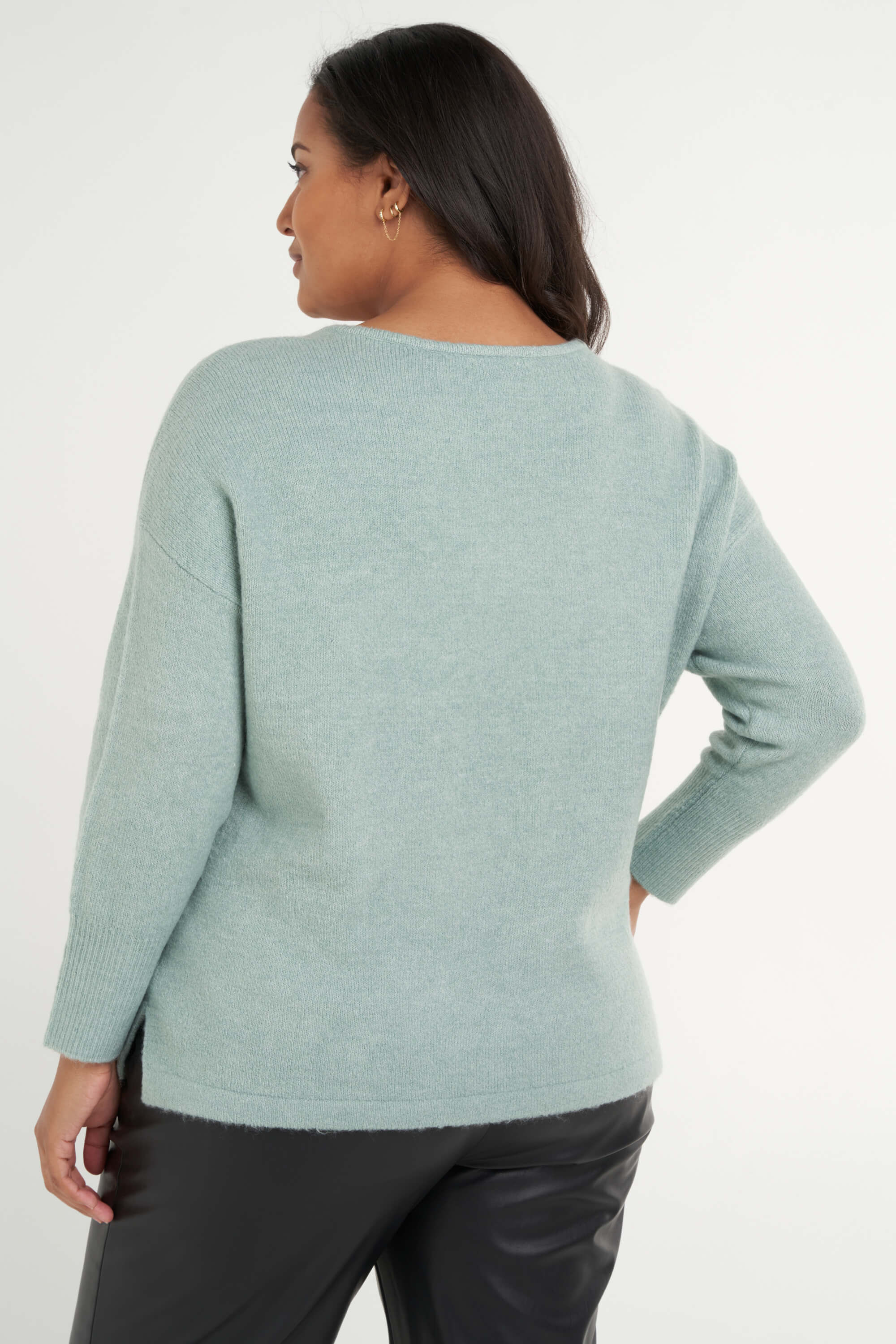 Sweatshirt mit V-Ausschnitt  image number 3