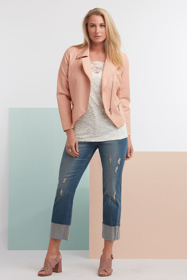 Kunstleder-Bikerjacke image number 0