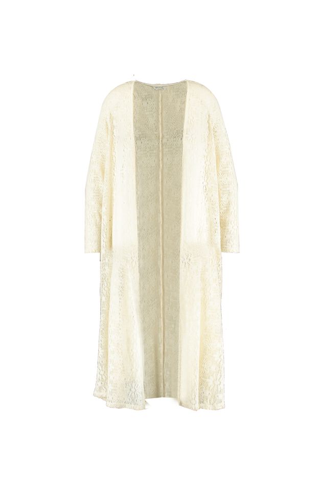 Langer Spitzen-Cardigan image number 1