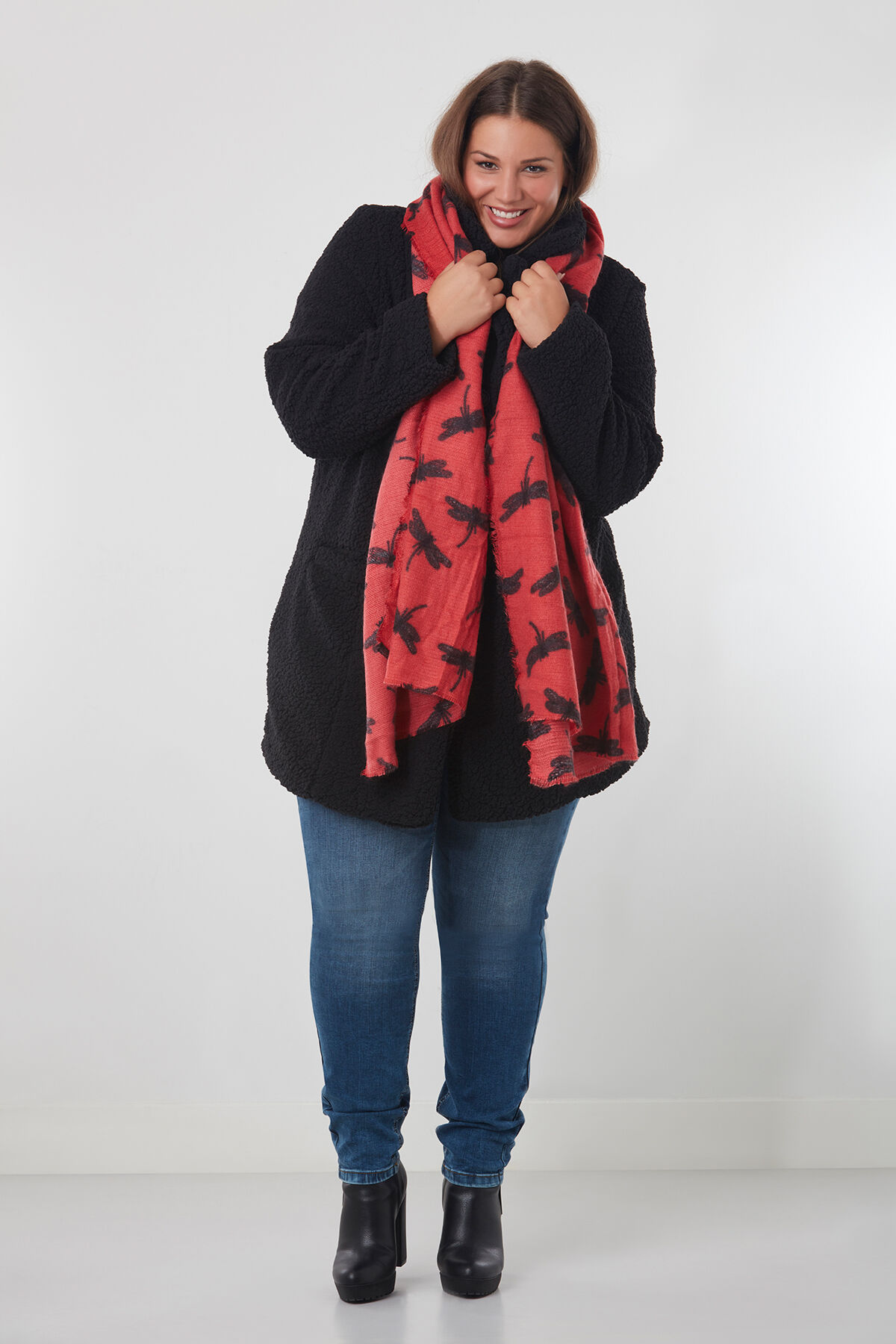 Schal mit Animal-Print image number 3