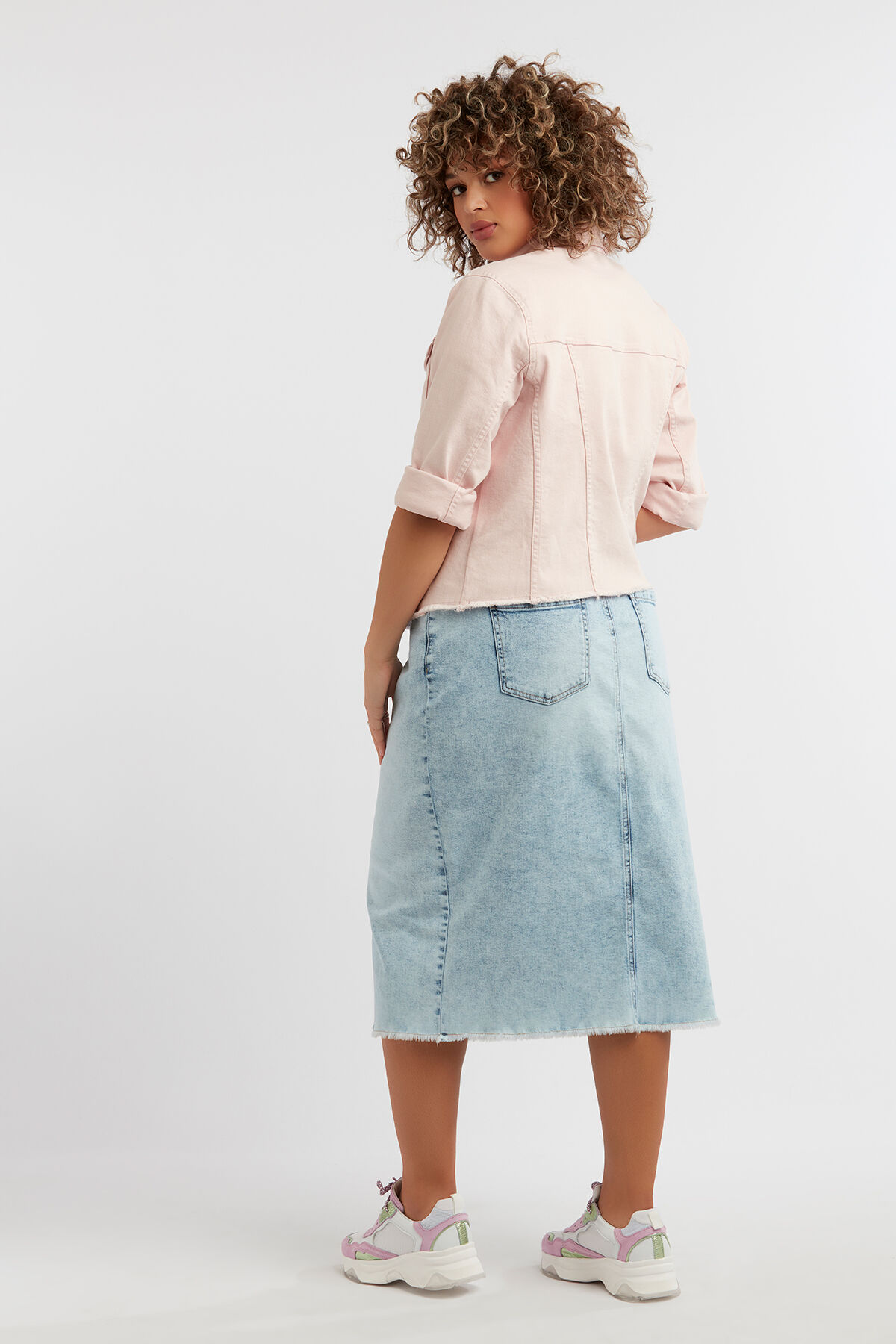 Jacke mit ausgefranstem Saum image number 7