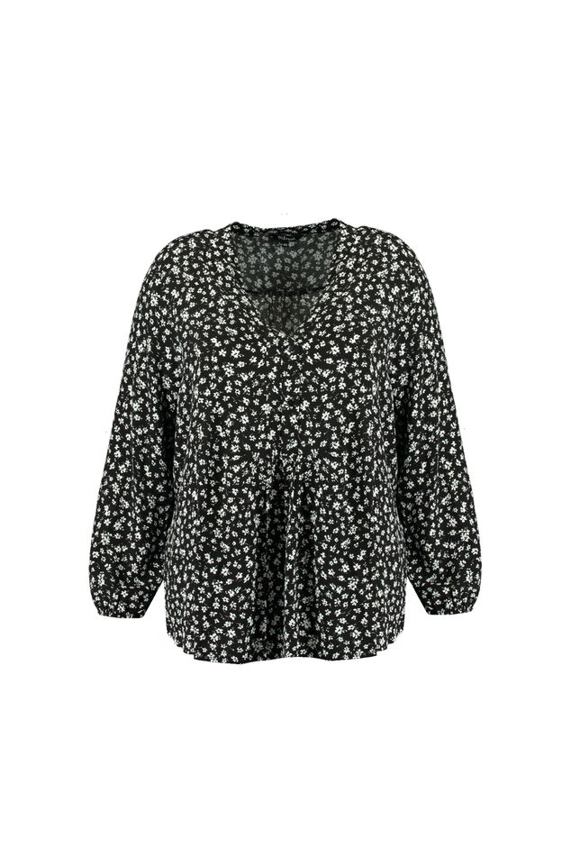Bluse mit floralem Print image number 1