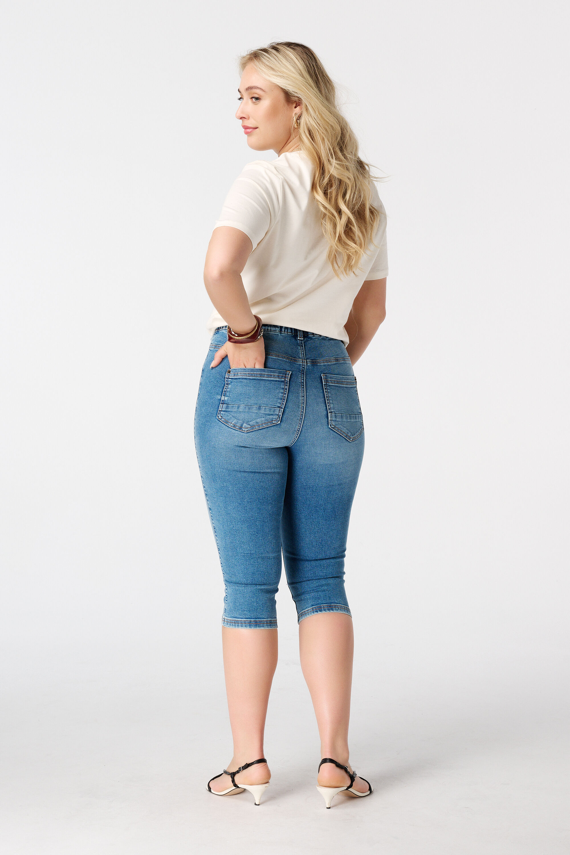 Capri Treggings in Denim Optik image number 3