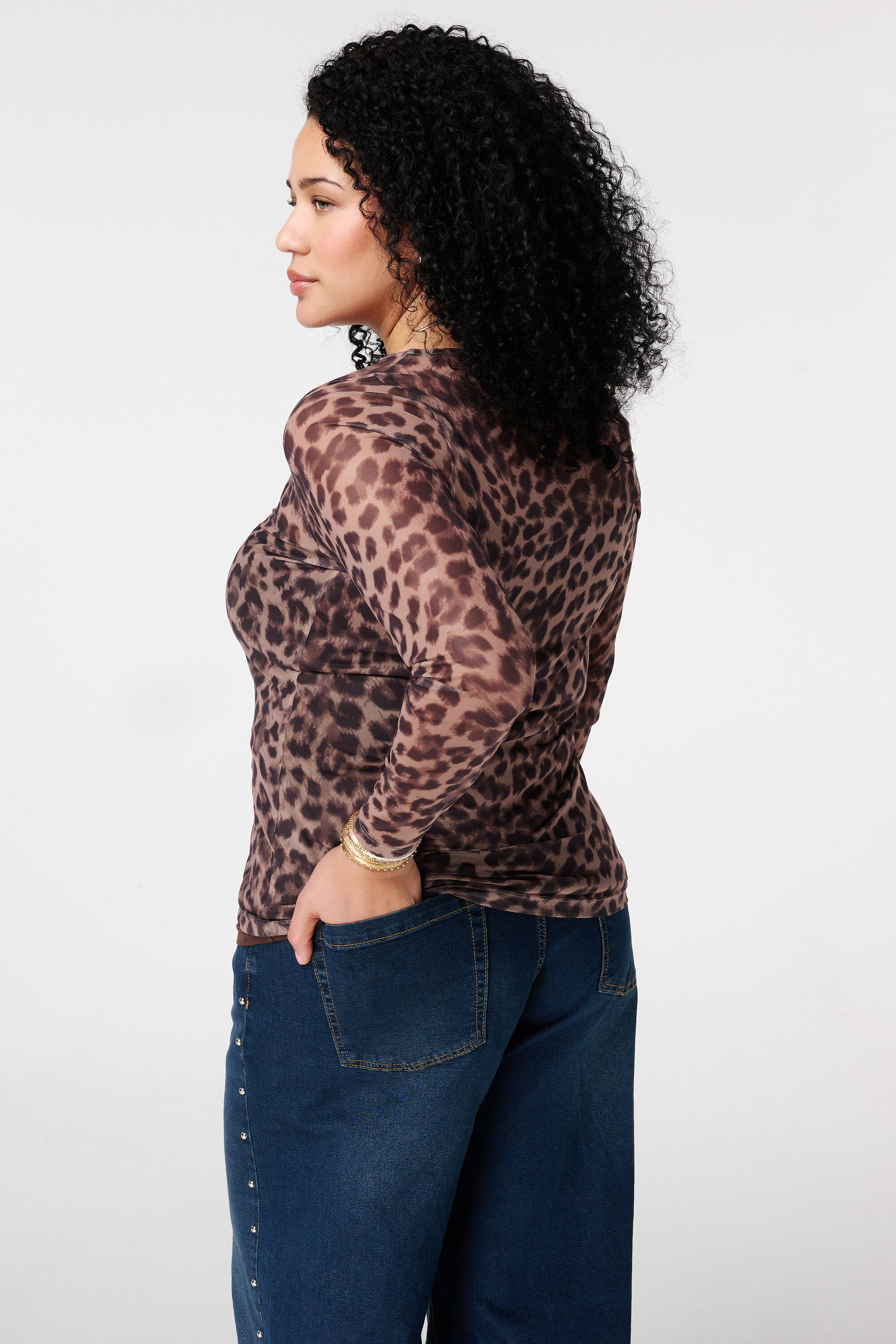 Mesh Top mit Print image number 3