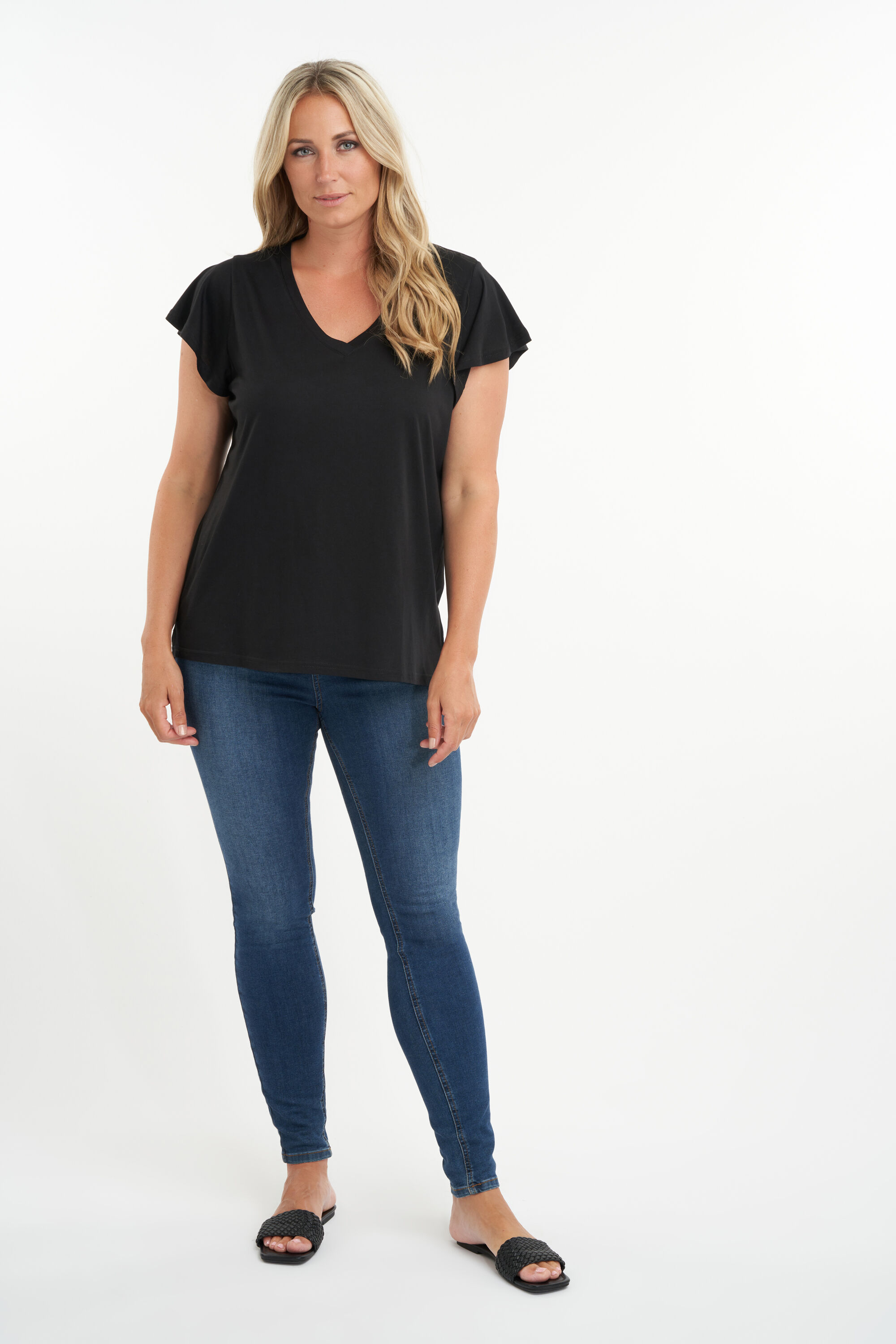 T-Shirt mit R&uuml;schen&auml;rmeln image number 5