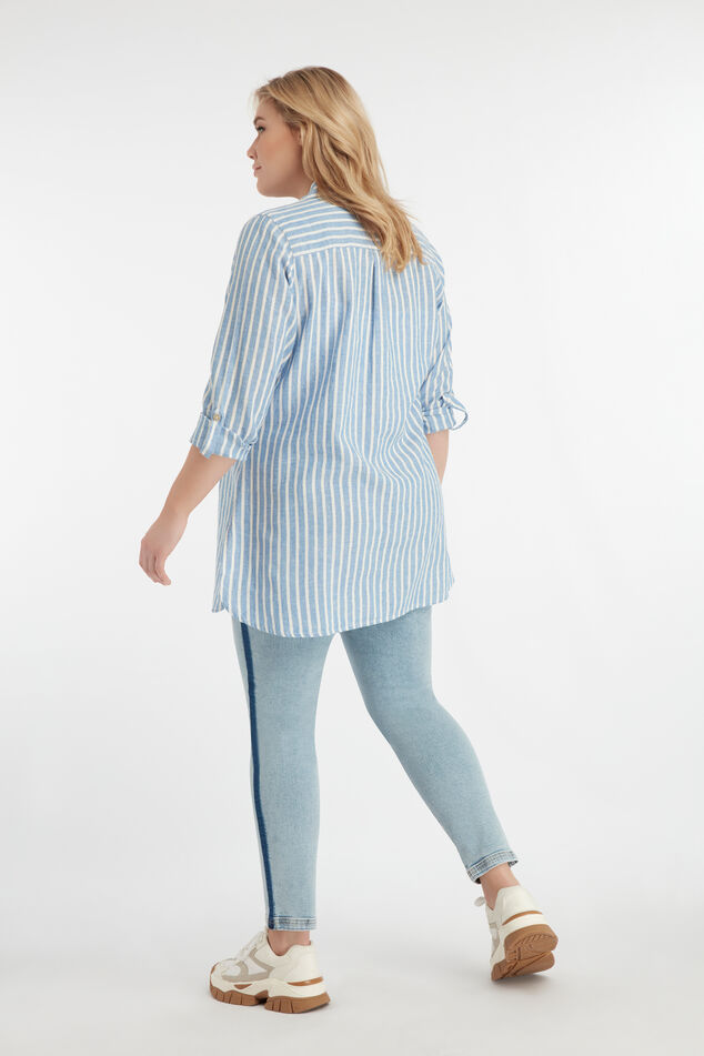 Lange gestreifte Bluse image number 4