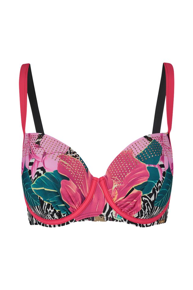 Sapph Bikini-Top mit Bügel-Cups und floralem Print - Mamia image number 0