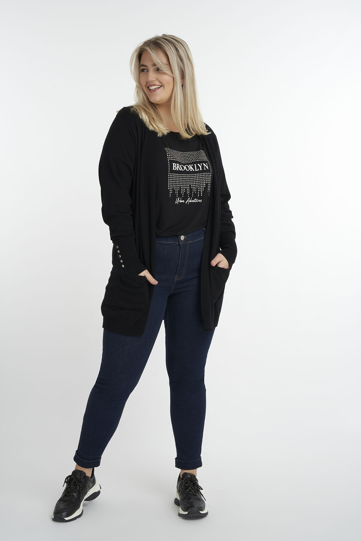 Langer offener Cardigan image number 5