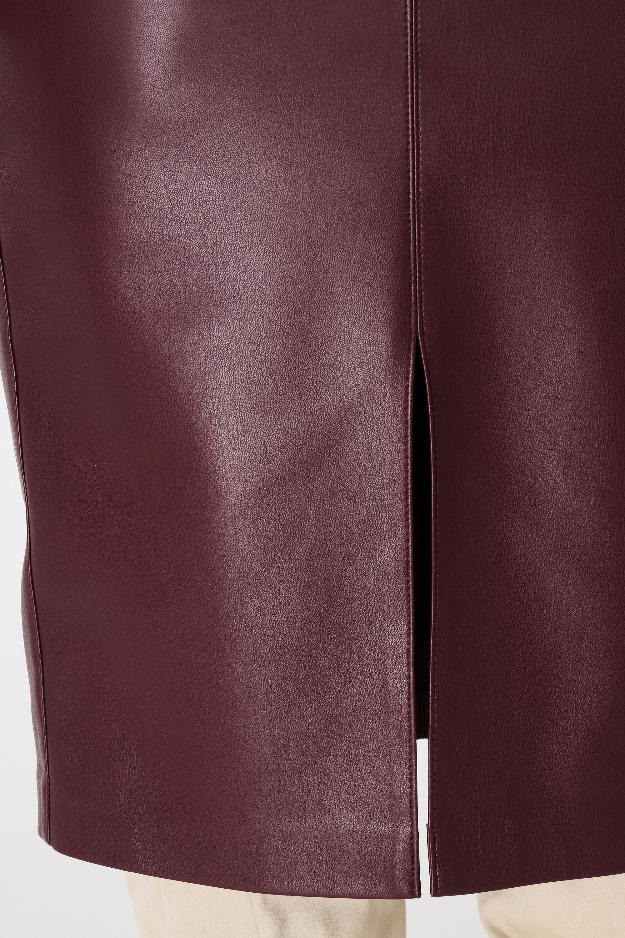 Midi-Rock aus PU-Kunstleder image number 4