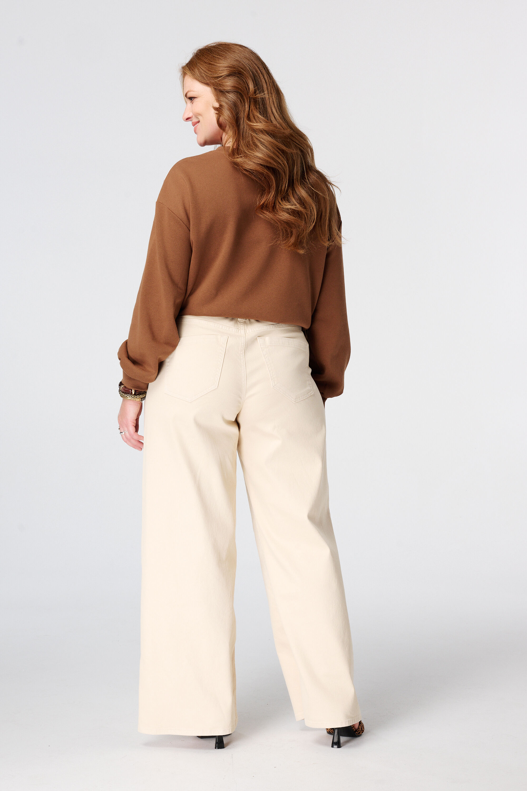 Wide Leg Jeans mit Bindekordel image number 3