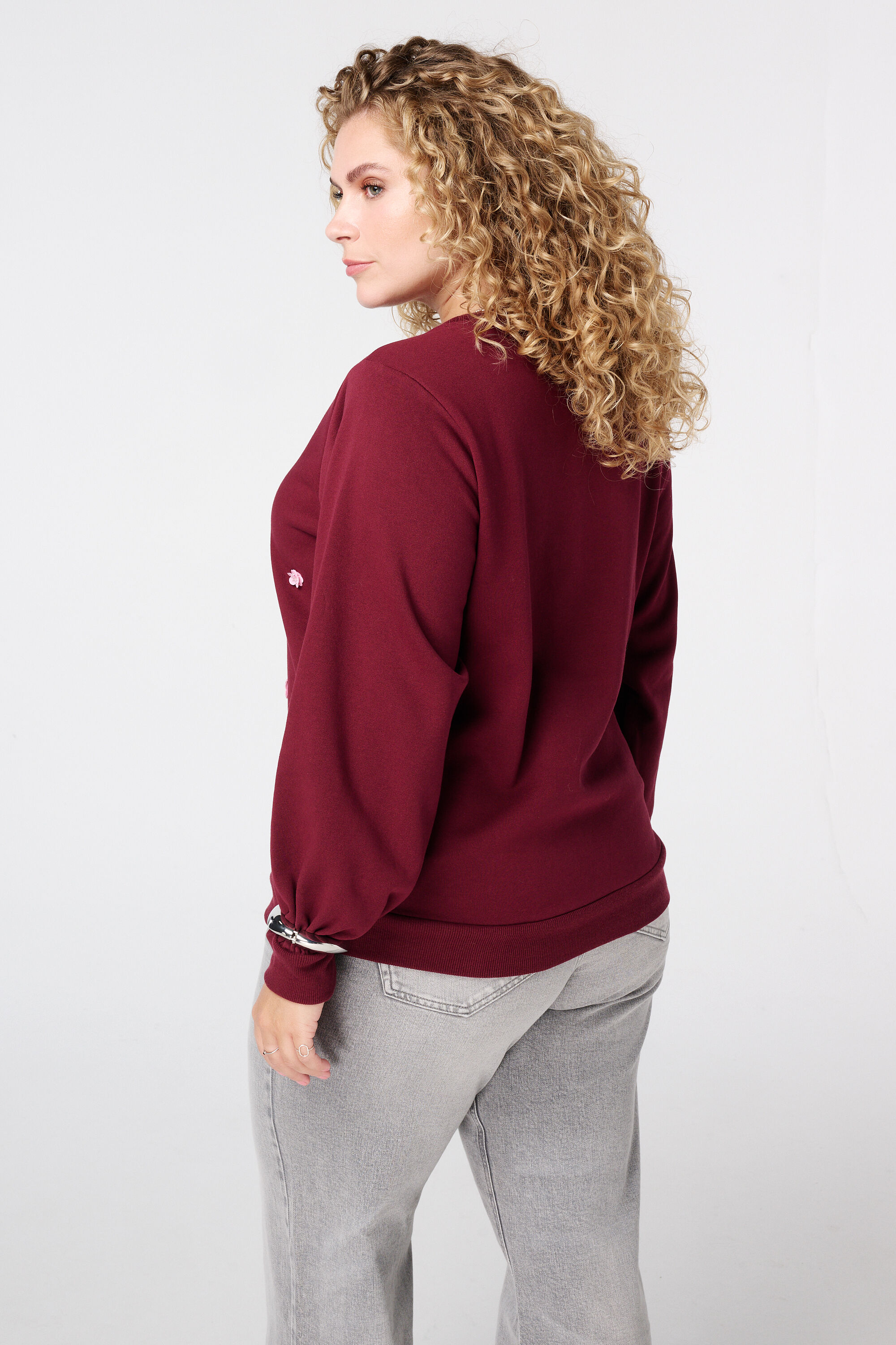 Pullover mit 3D-Blumen image number 3