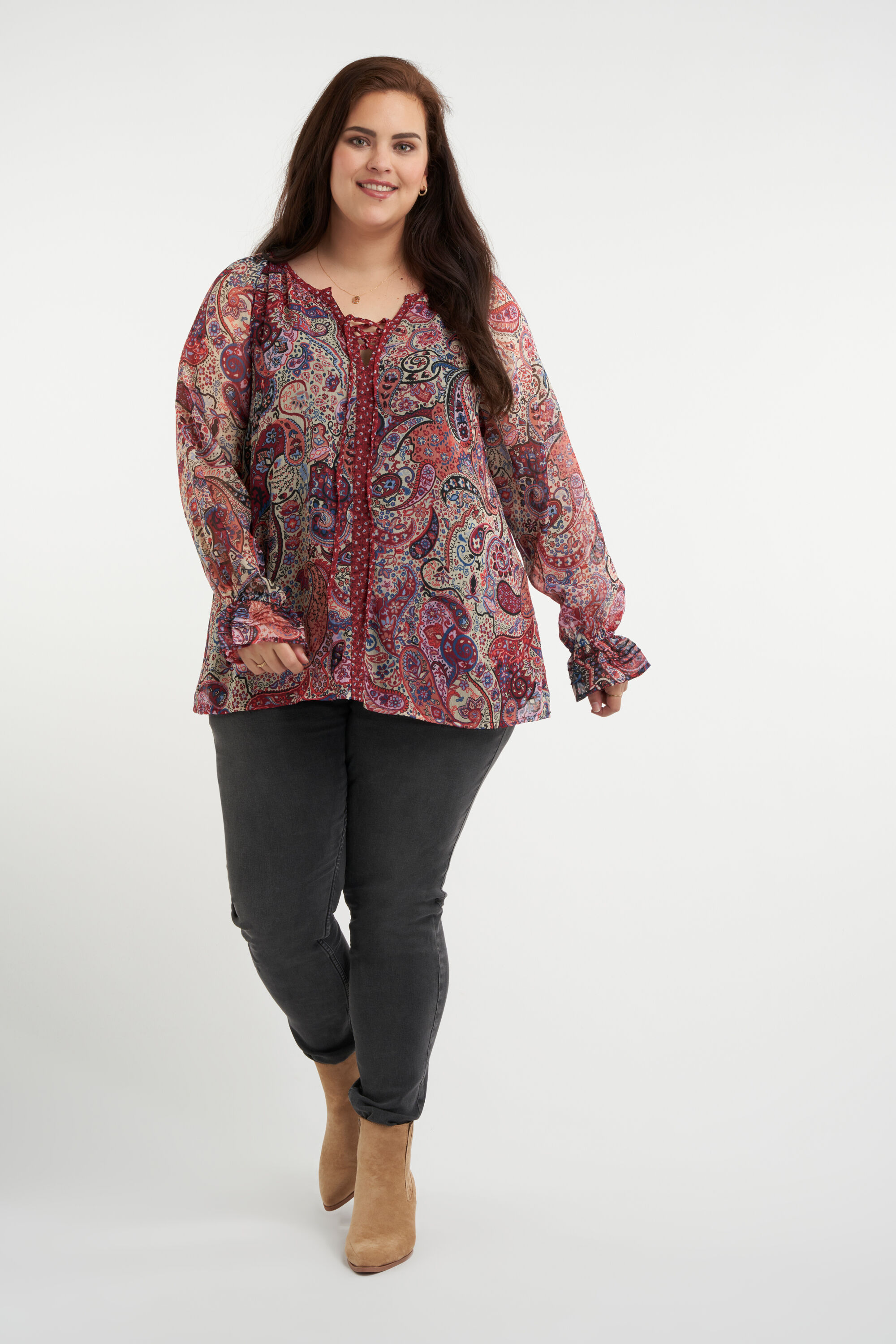 Bluse mit Paisley-Print image number 5