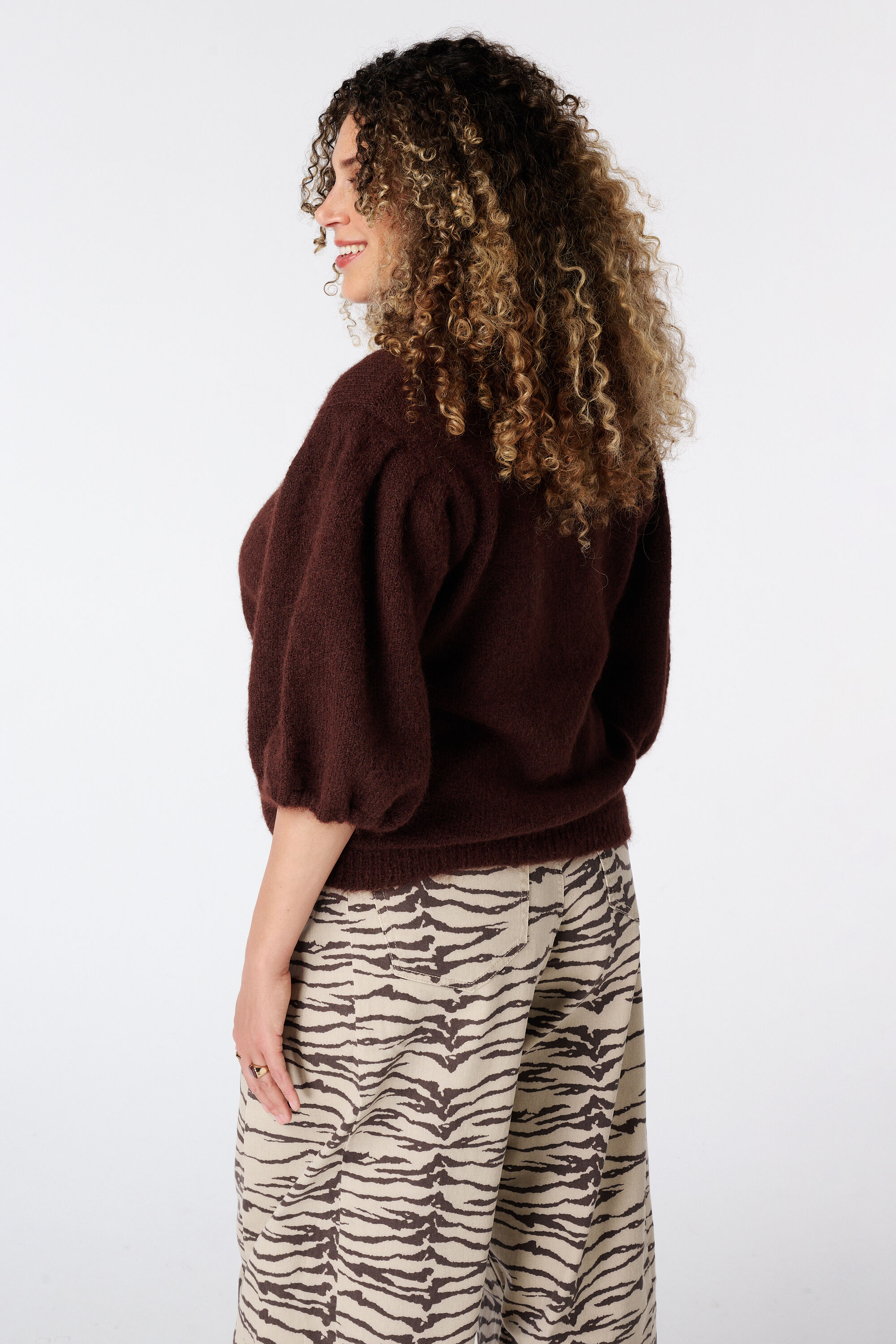 Pullover mit kurzen Puff&auml;rmeln image number 3