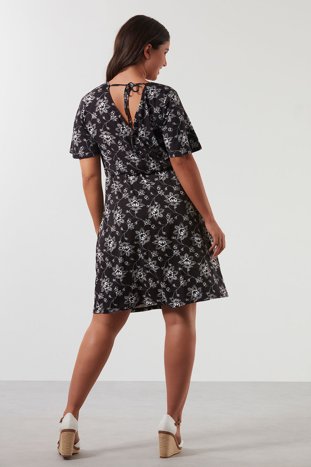 Kleid mit Allover-Print image number 3