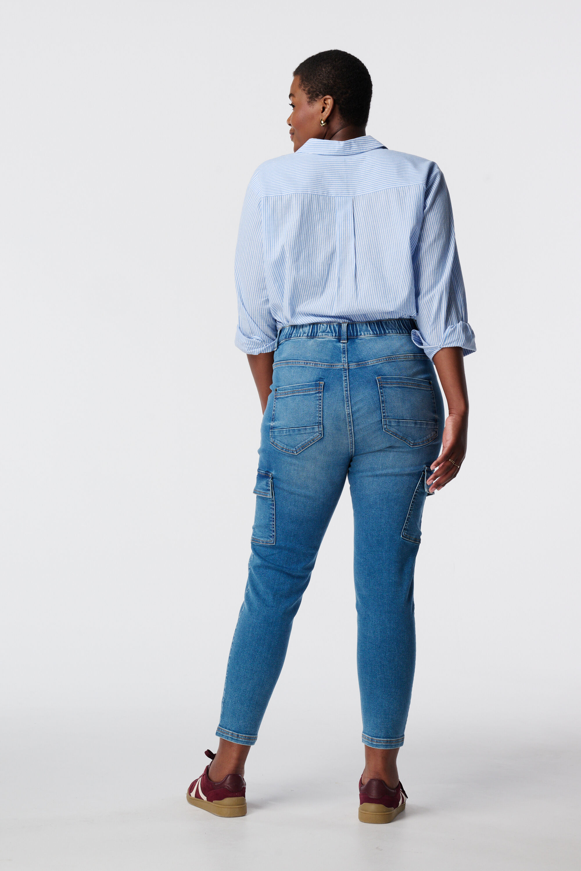 Skinny-Leg-Treggings im Cargo-Look image number 3