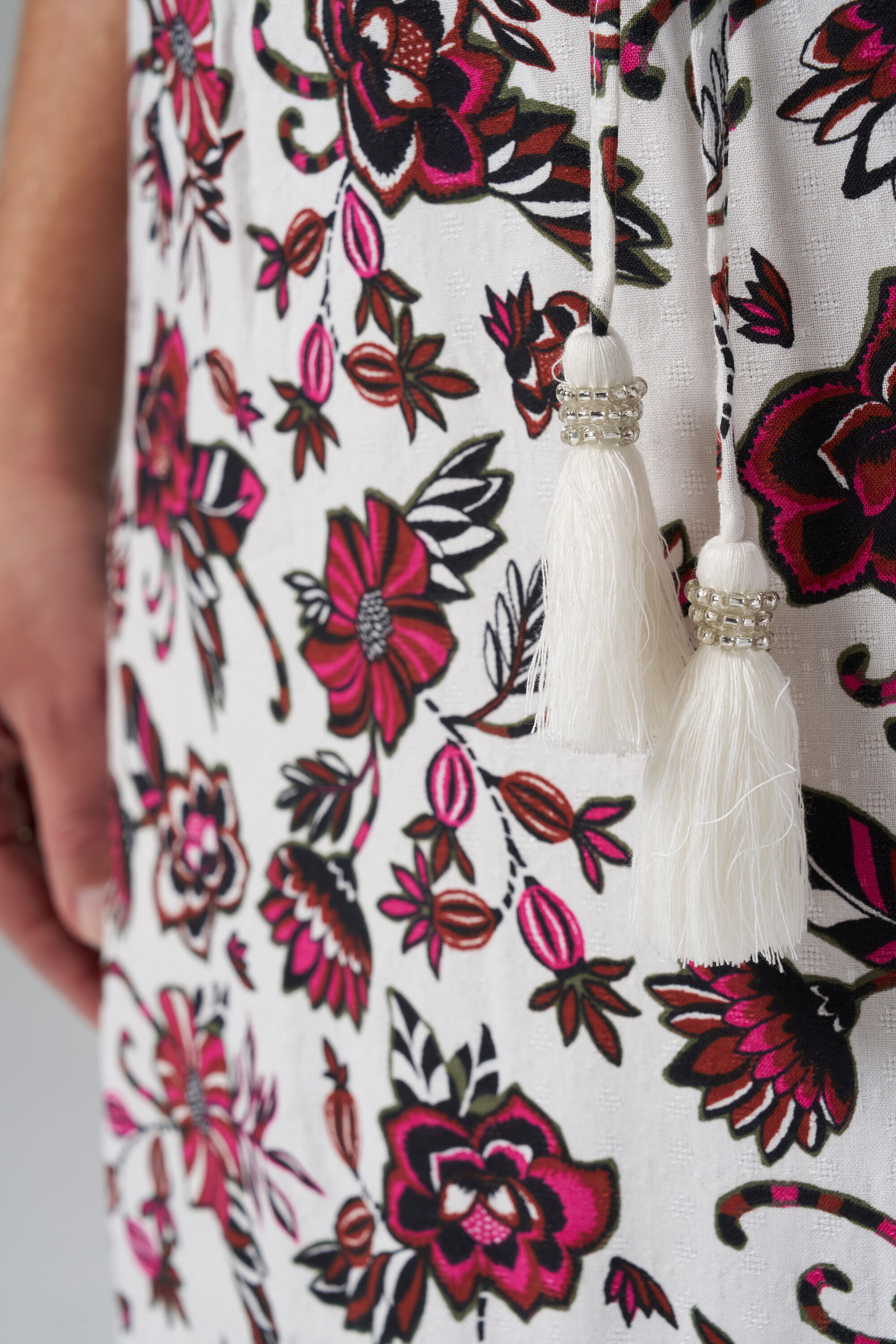 Midirock mit Blumen-Print image number 4