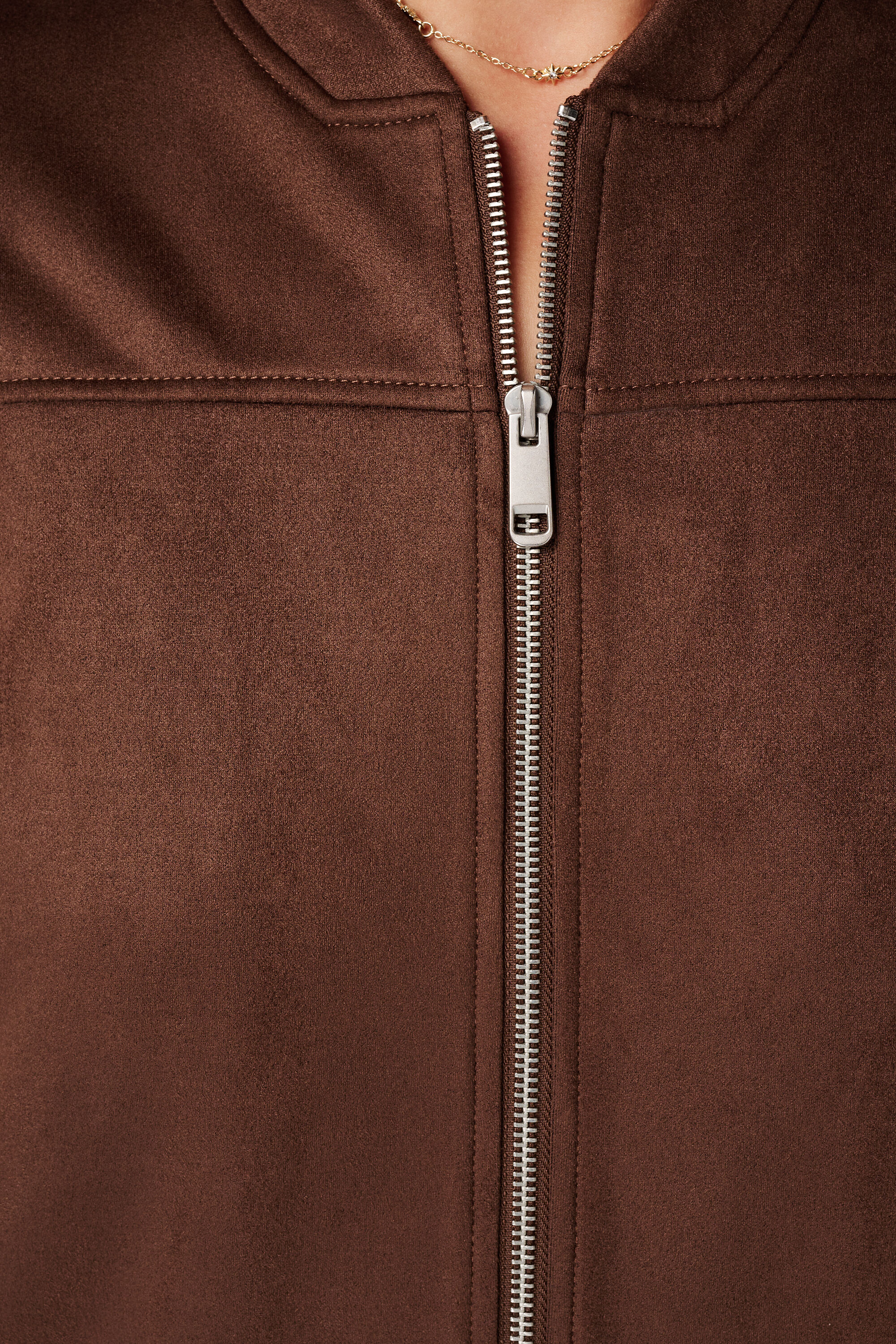 Bomberjacke aus Velourslederimitat image number 6
