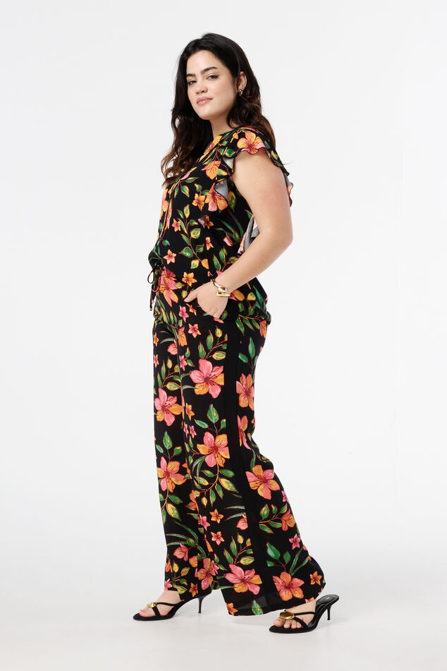 Hose mit tropischem Print image number 0