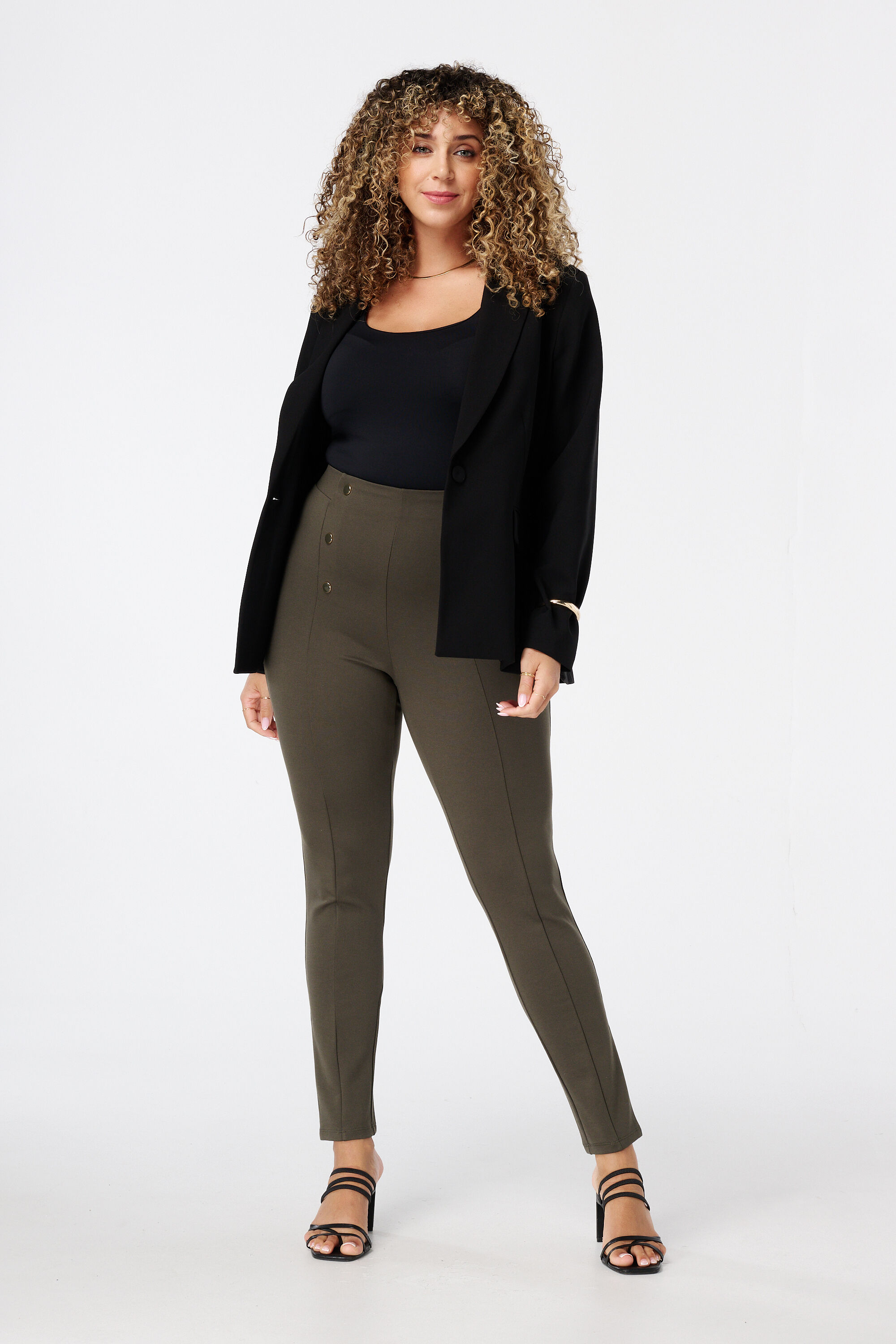 Treggings mit Zierkn&ouml;pfen image number 6