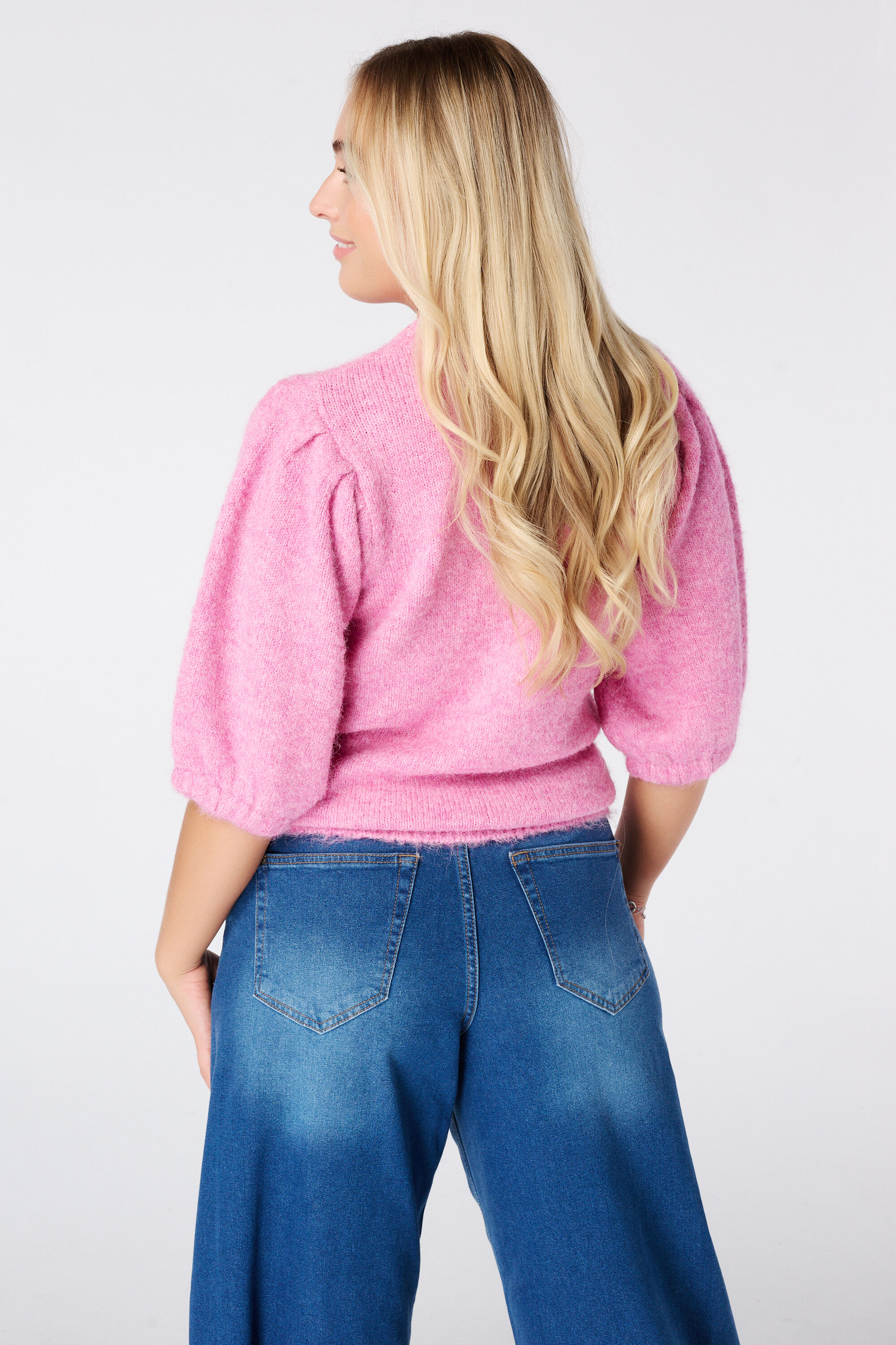 Pullover mit kurzen Puff&auml;rmeln image number 3