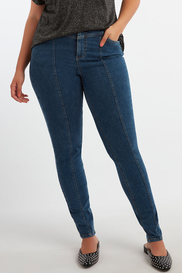 Skinny-Leg-Jeans mit hohem Bund image number 5